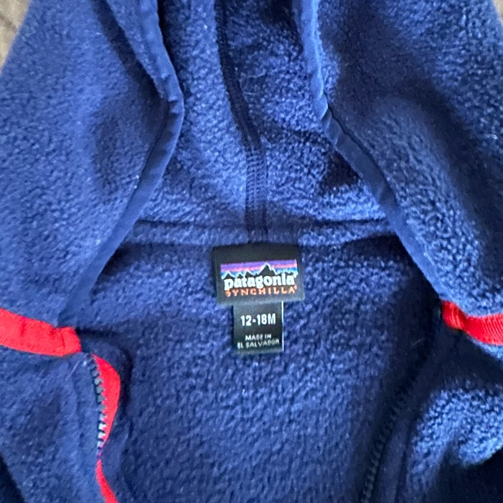 Patagonia Synchilla zip up, 12-18 month - Picture 3 of 3